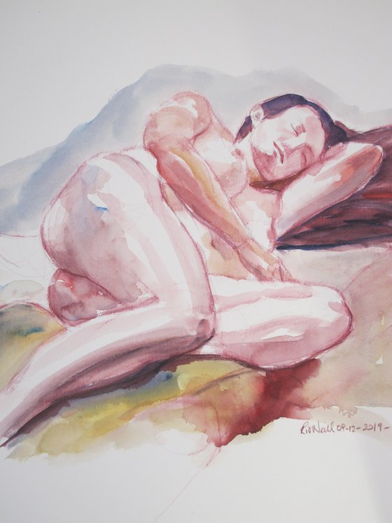 Reclining female nude