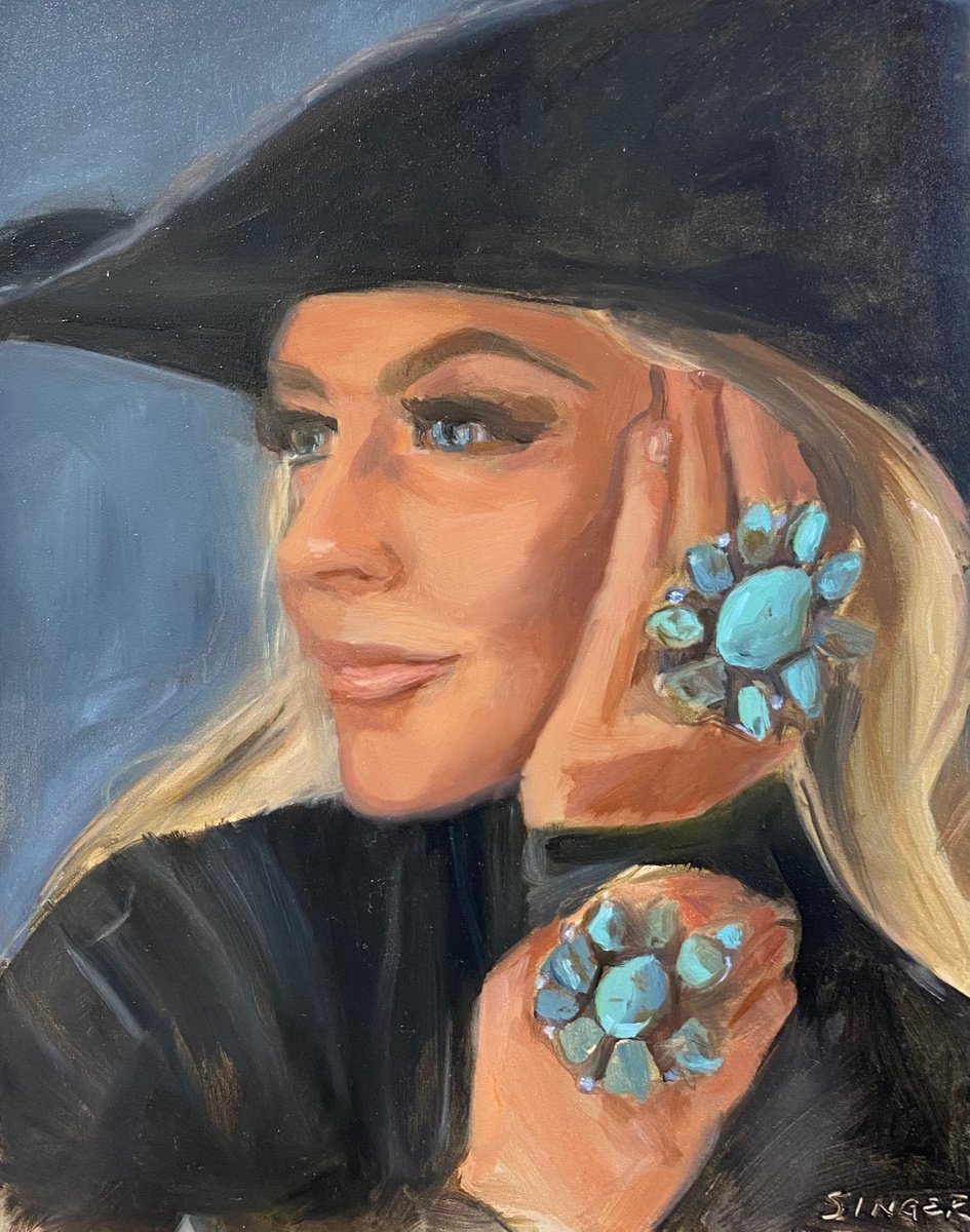 Oil Painting , Girl Outta Texas By Leslie Singer, 11 X 14, Artwork For Sale On Artfinder