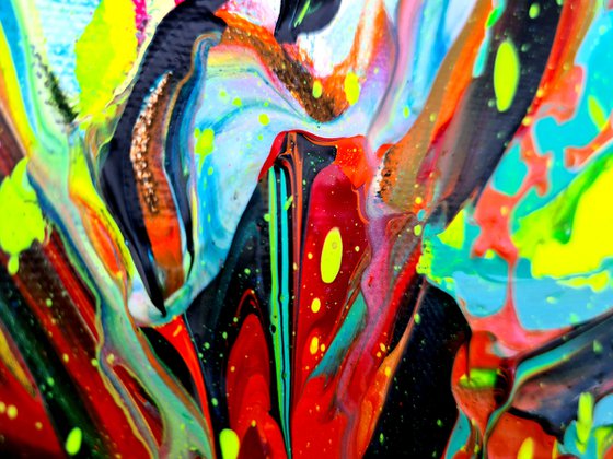 Popart butterfly green pearl