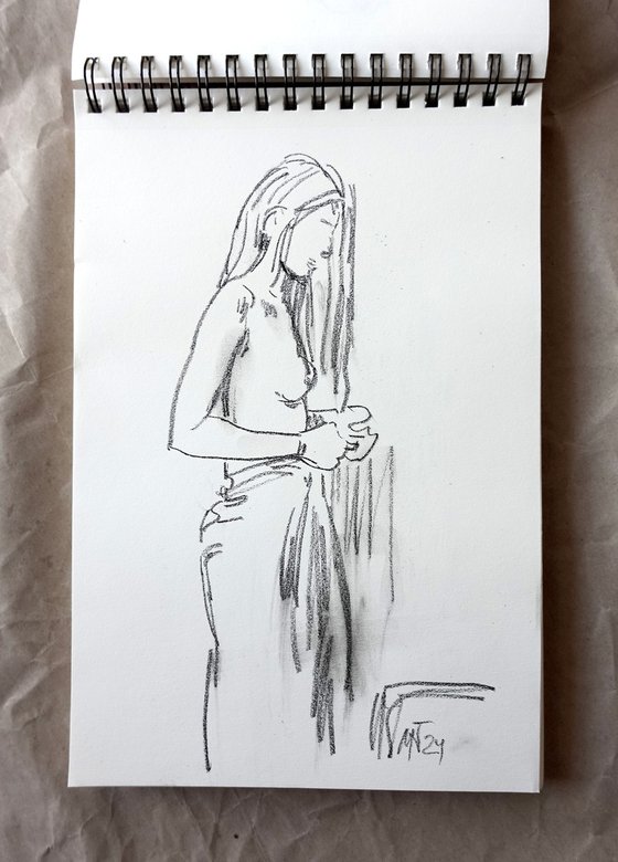 Sketch of a girl 2