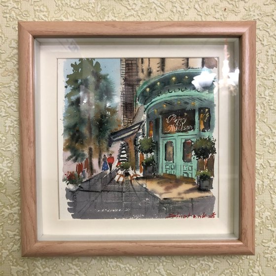 Paris Cafe Painting