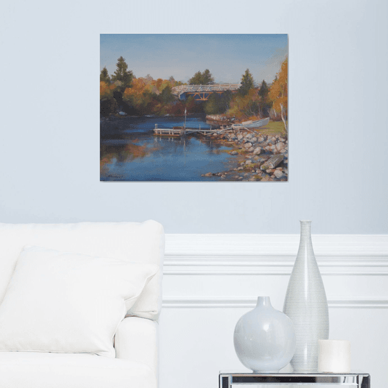 Autumn on the river creek (22x28'')