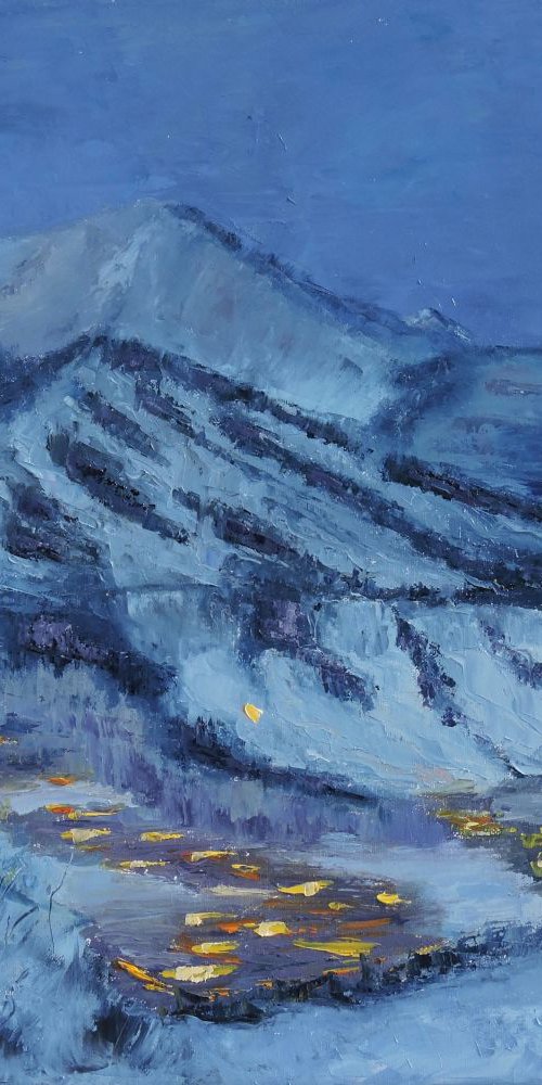 Aspen Mountain Nocturne by Linda Mooney