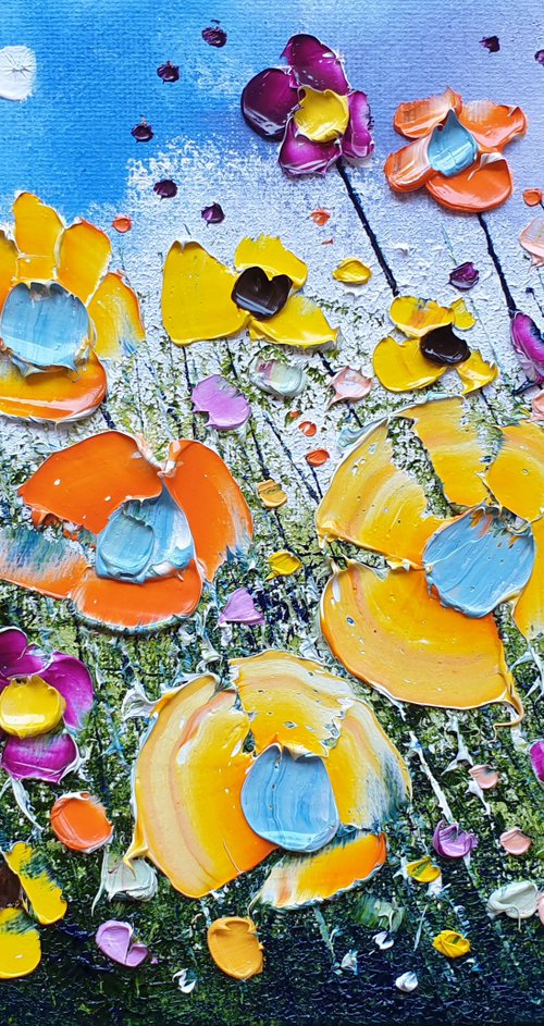"Summer Meadow Flowers in Love" by Phil Broad