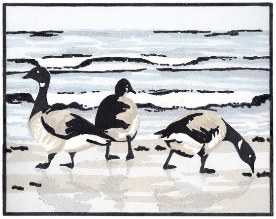 Brent Geese in the Morning