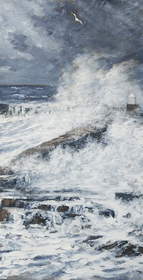storm, pittenweem by Colin Ross Jack