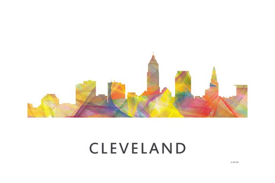 Cleveland Ohio Skyline WB1