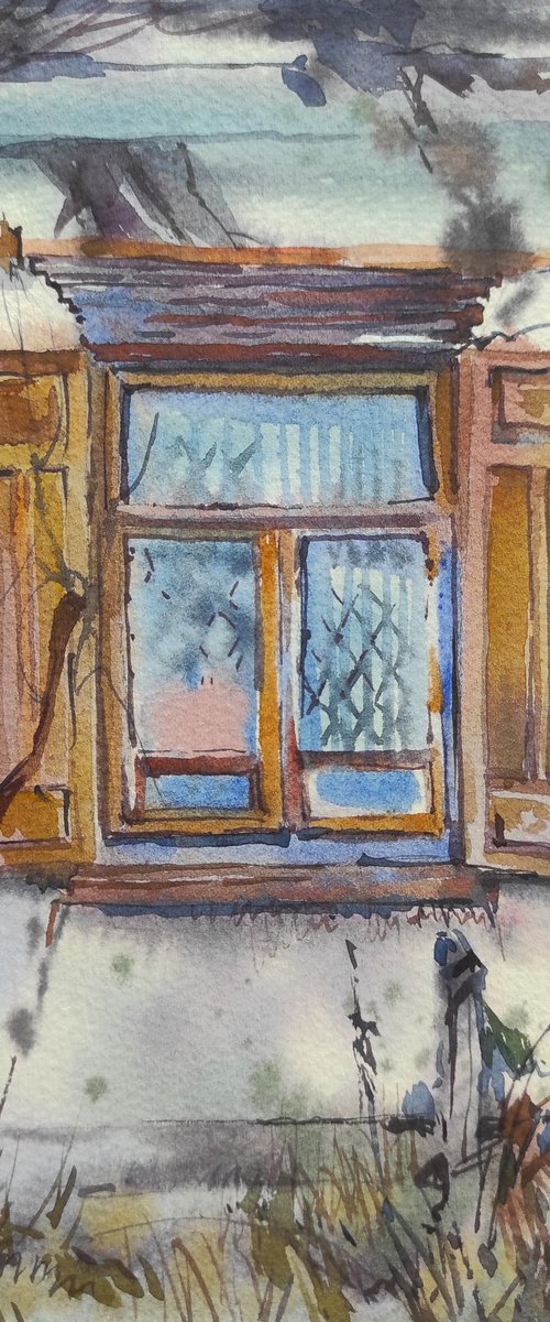 Window - original painting by Tetiana Borys