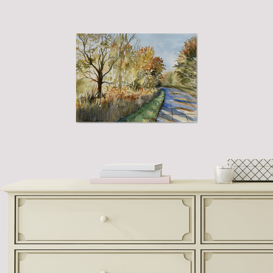 A sunny autumn day in Urbach