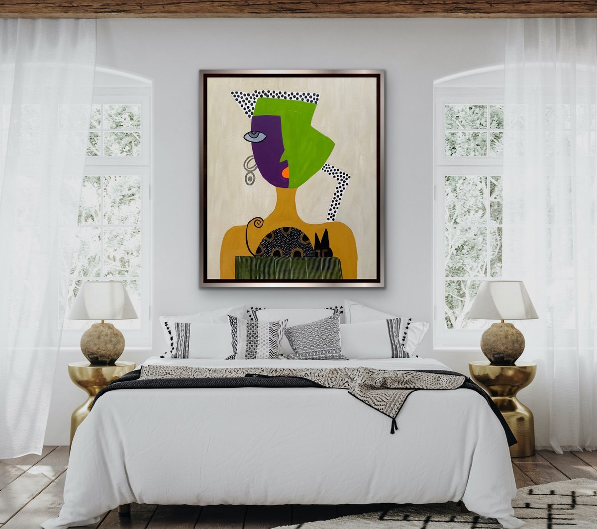 Meow By Rashna Hackett, 39 X 46, Artwork For Sale On Artfinder