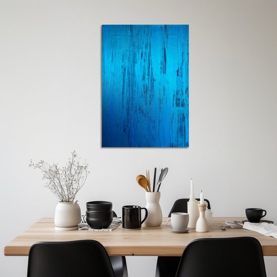 Hand-painted Blue Flow