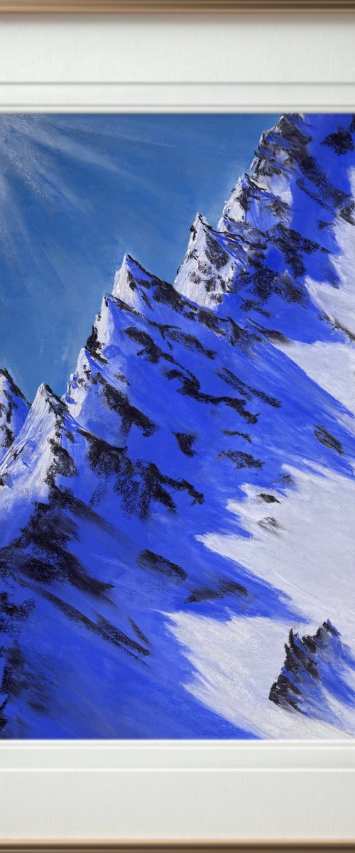 Sunny day in the Alps mountians by Yuliia Sharapova