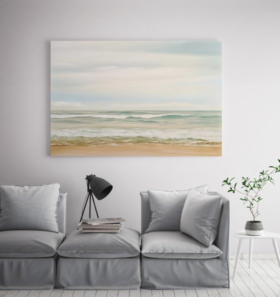 "Seashore 2" Original seascape oil art