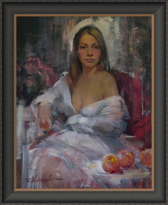 Girl with Peaches