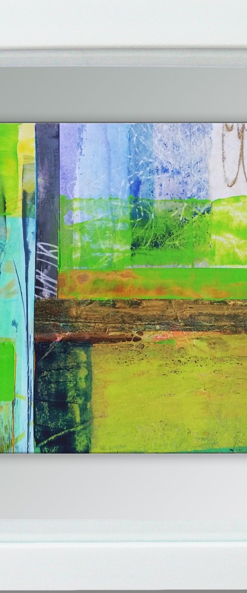 Framed ready to hang original abstract  - Feedback #7 by Carolynne Coulson