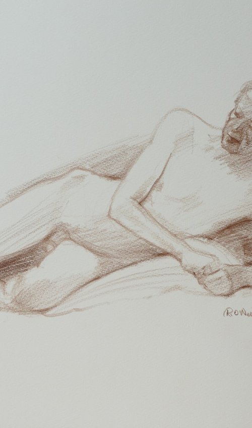 Reclining male nude by Rory O’Neill