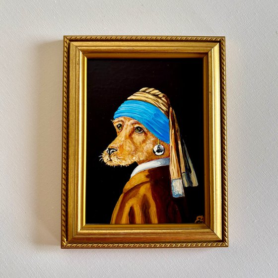 Dog with a pearl earring #26