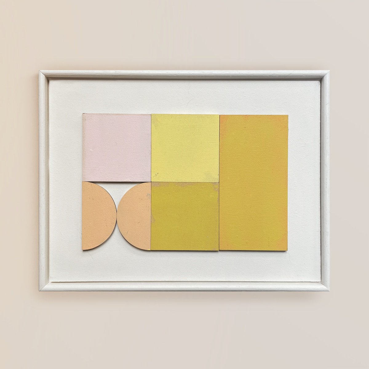 Abstract Relief By Francesca Iannaccone, 8 X 6, Playfield No.13, Original Artwork