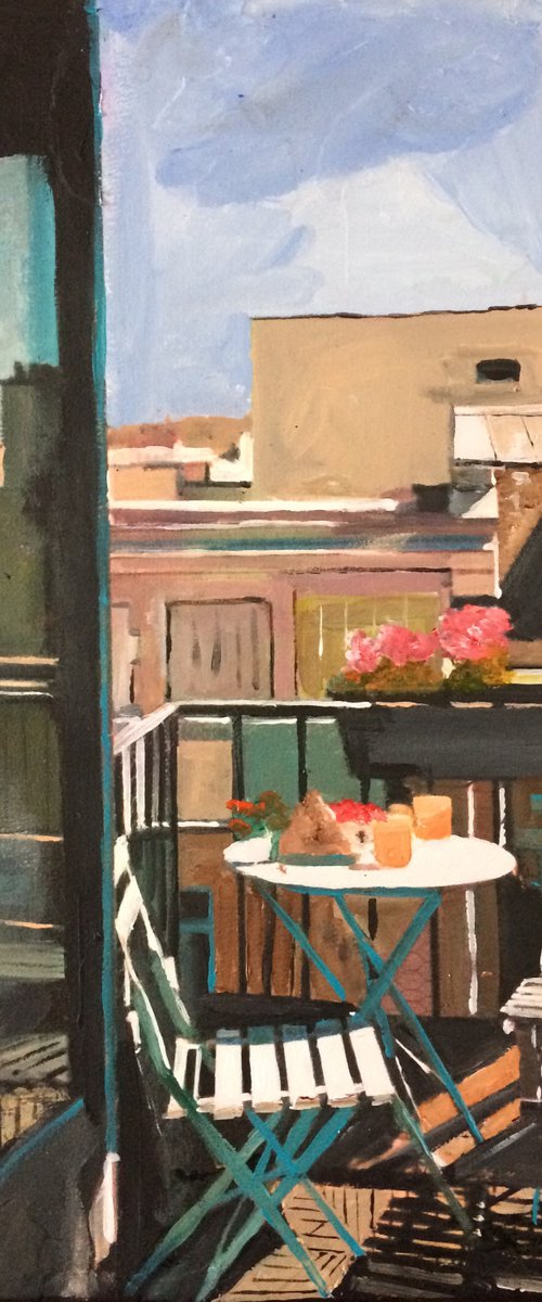 Paris, Breakfast On the Roof by Andrew  Reid Wildman