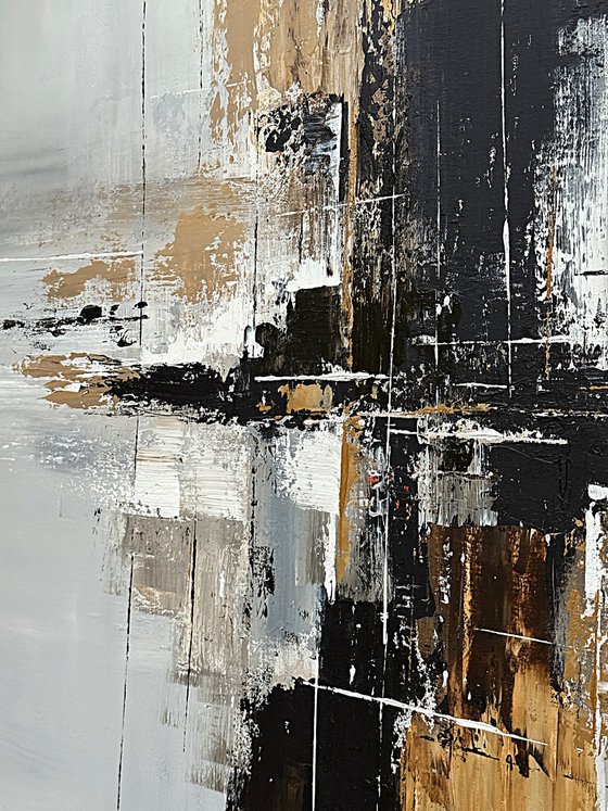 Balanced Axis. Square Contemporary Abstract