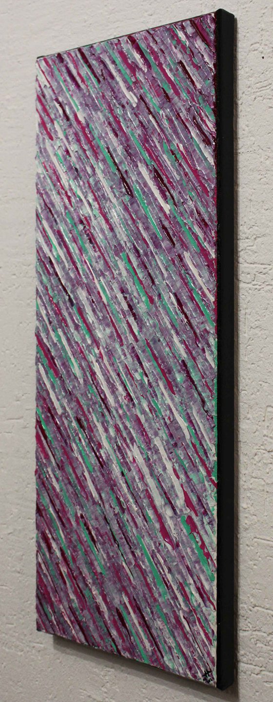 White green pink magenta knife texture