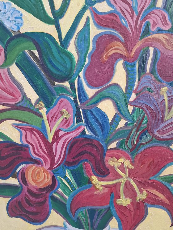 Lillies in a Chinese Vase II