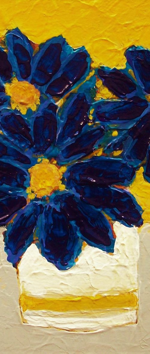 Blue Daisies by David J Edwards
