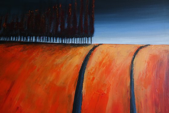 The Orange and the storm  II- Fields and Colors Series
