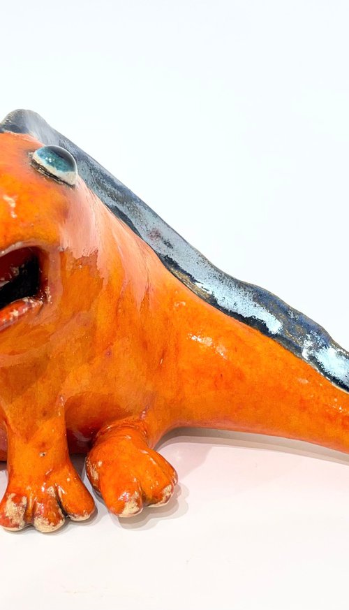 Orange Lovely Dragon by Viktor Zuk