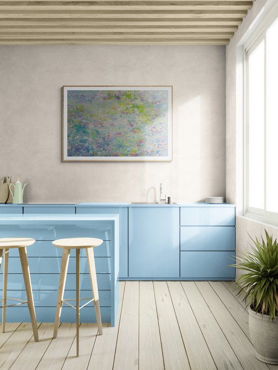 Pale Blue Waterlilies