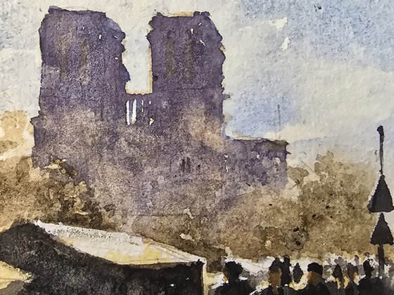 Paris shadows: Notre Dame
