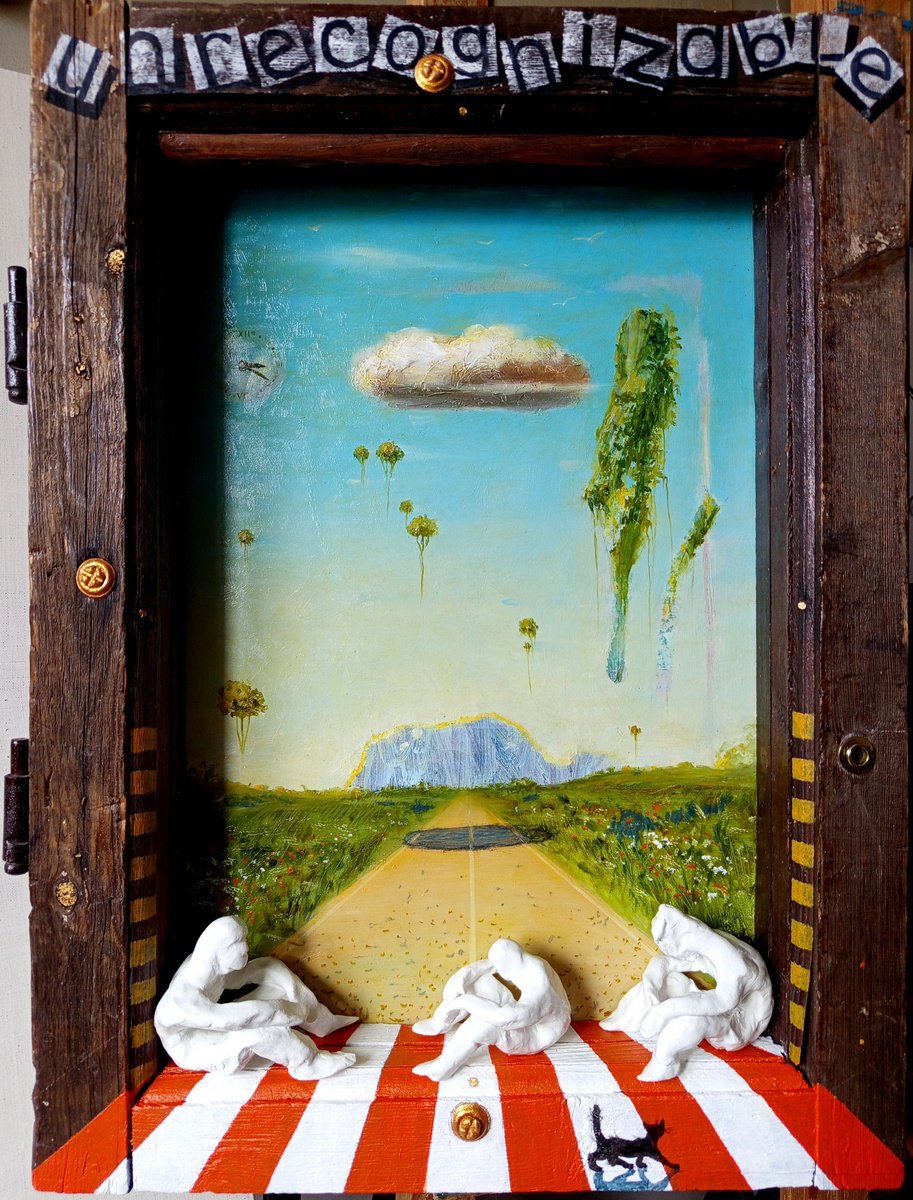 Illustrative Landscape Painting By Serhiy Roy, 17 X 22", Unrecognizable., Original Artwork