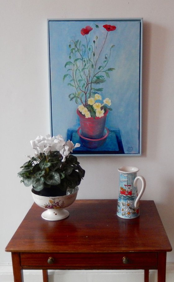 Poppies and Petunias