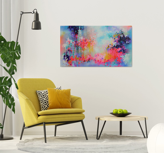 Fresh Moods 48, Large Gallery Quality Ready to Hang Abstract Painting FREE SHIPPING
