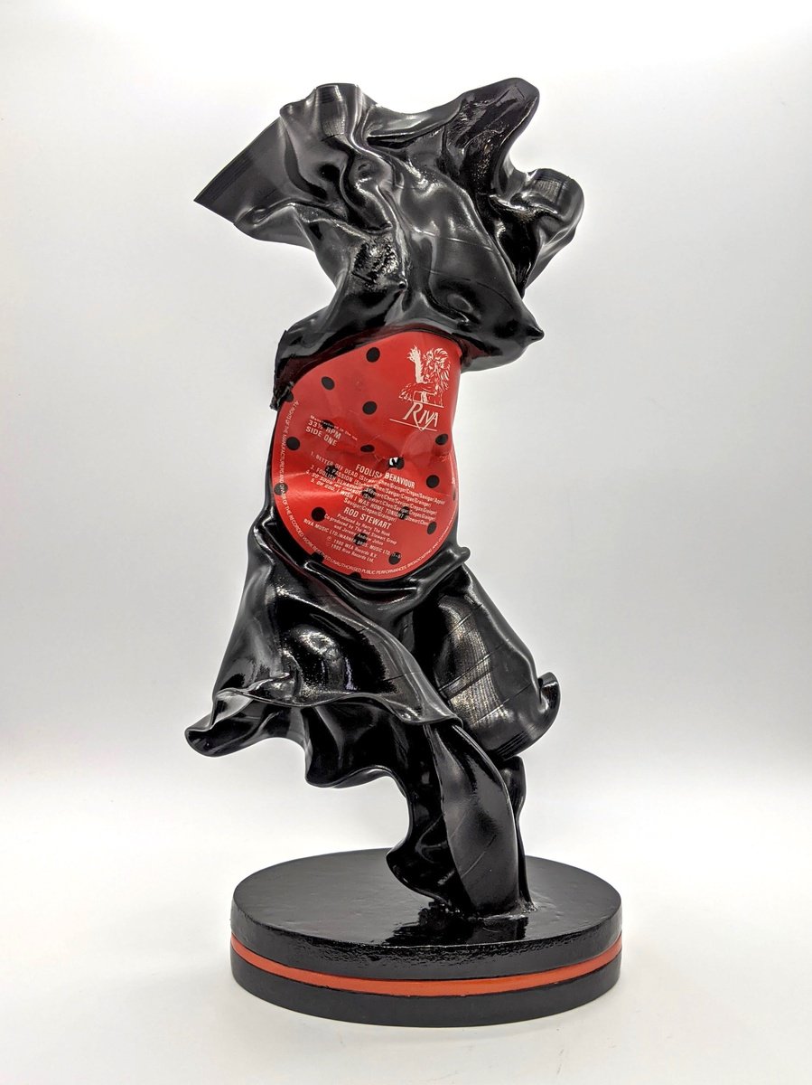 Abstract Portrait Sculpture By Seona Mason, 7 X 12", Pretty Foolish, Original Artwork