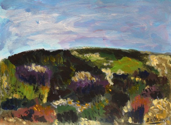 le chemin dans la garrigue / 21x28cm /8,3x11,02 in / 2018