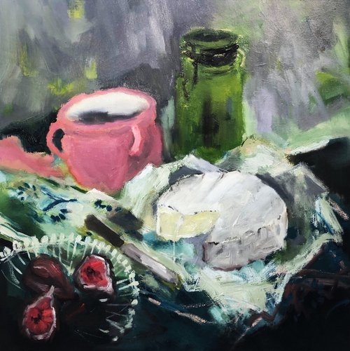 Brie and figs by Joanna Farrow