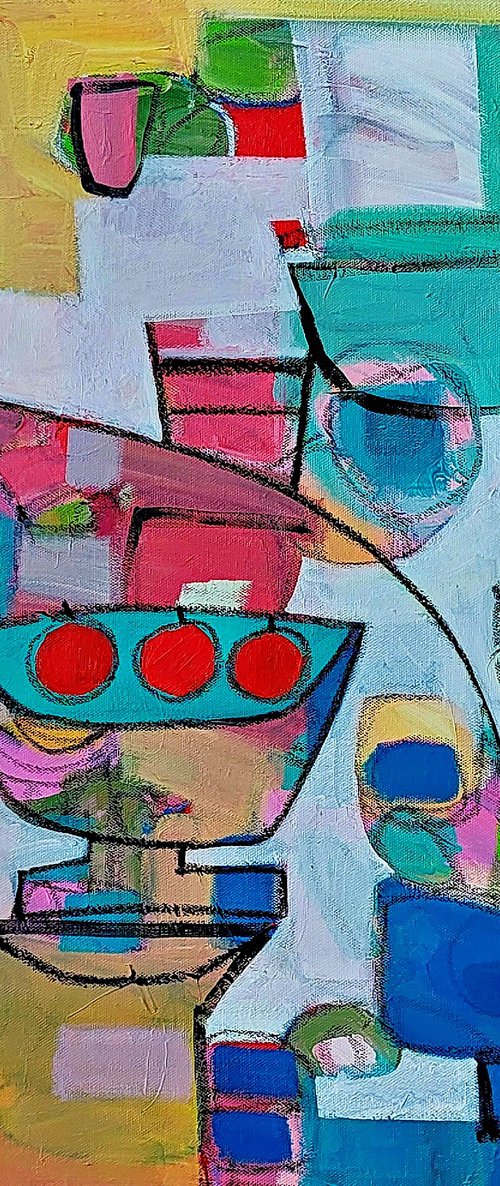 Still Life with a Yellow Jug by Jan Rippingham