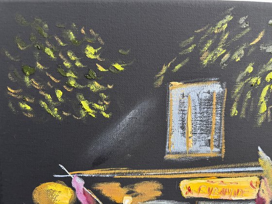 Night Glow in Dalen. PleinAir