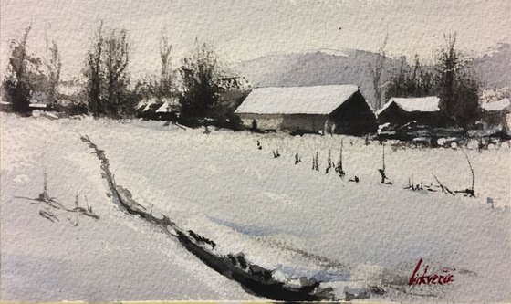 Winter landscape scene (IV)
