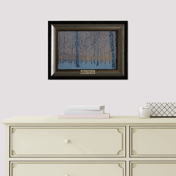 March morning. Birch trees