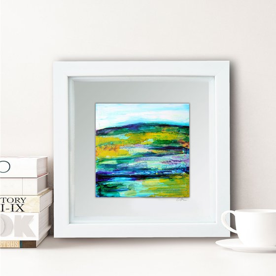 Framed ready to hang original abstract - abstract landscape #3