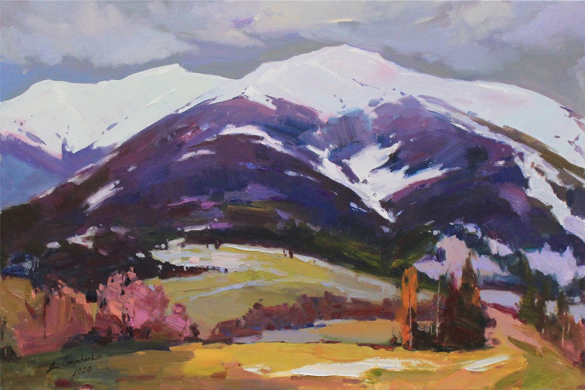 Breath Of Spring In The Mountains By Alisa Onipchenko-Cherniakovska, 35 X 24, Artwork For Sale On Artfinder