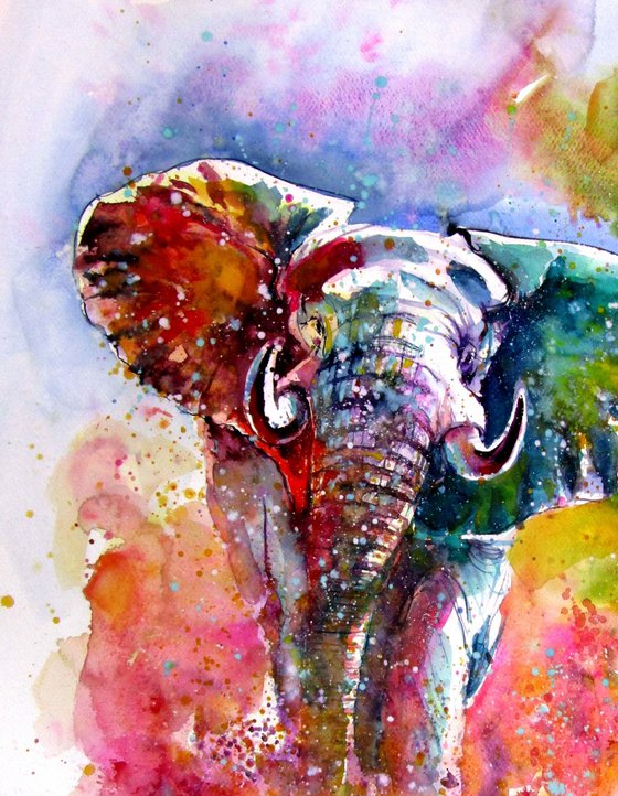 Playful elephant III