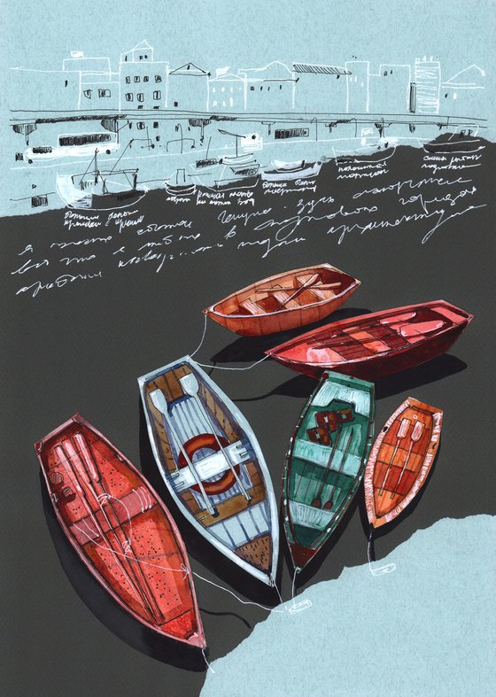 Genoa Harbor Boats