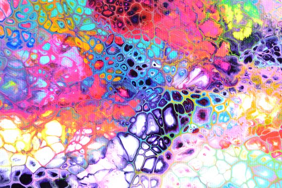 Flowing Energy 60 - Large Colorful Abstract