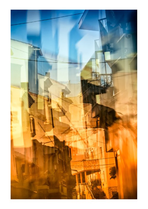 Spanish Streets 24. Abstract Multiple Exposure photography of Traditional Spanish Streets. Limited Edition Print #1/10 by Graham Briggs