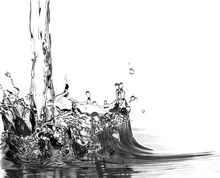 Pencil Splash 1 Pencil Drawing By Paul Stowe Artfinder