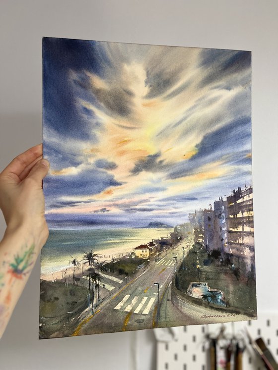 Spain in Amber Clouds