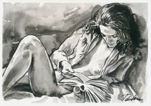 "Reading and relax" by Tashe